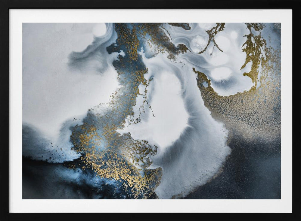 Black White and Gold &quot;Midnight Motion&quot; | Poster