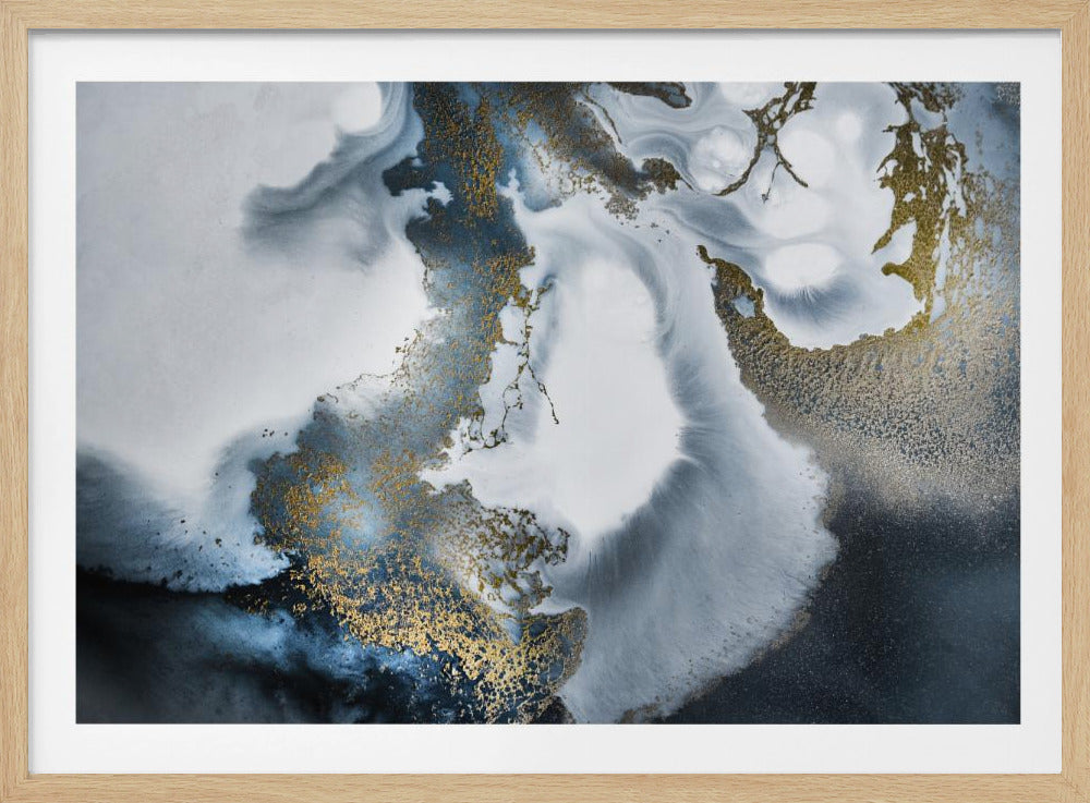 Black White and Gold &quot;Midnight Motion&quot; | Poster