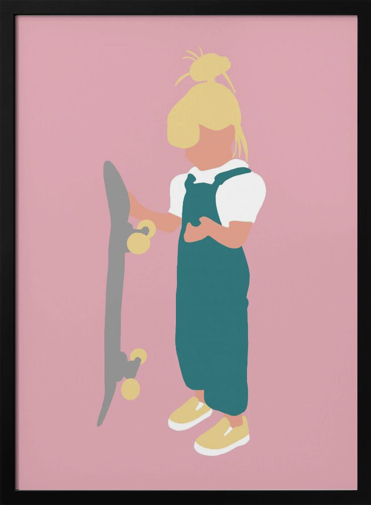Juno - Skateboard Girl Silhouette | Poster