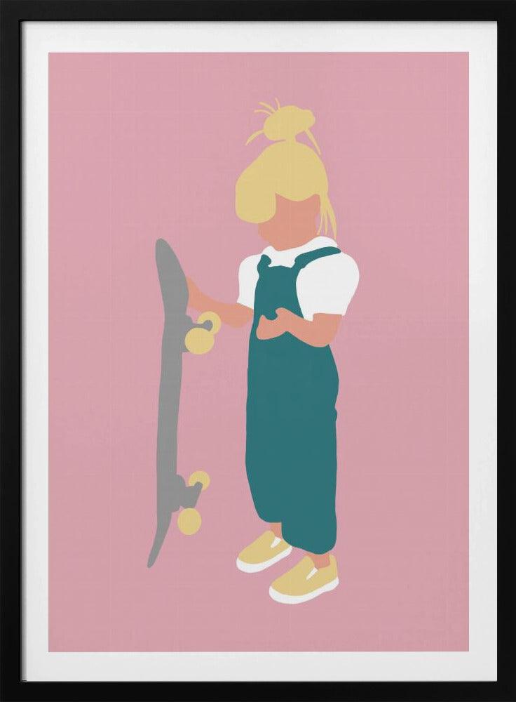 Juno - Skateboard Girl Silhouette | Poster