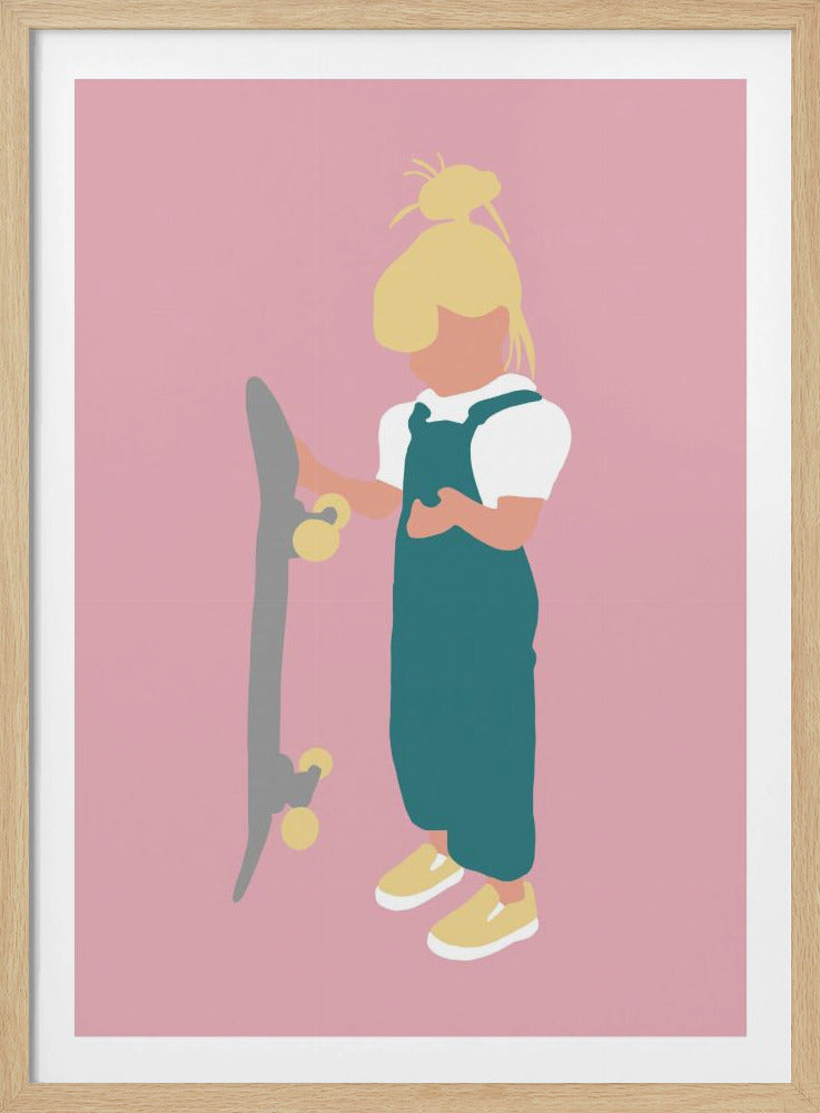 Juno - Skateboard Girl Silhouette | Poster