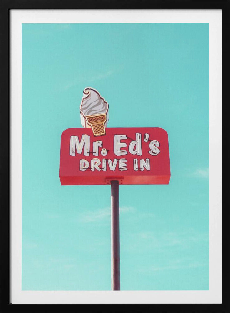 Mr. Ed&#039;s Drive In Vintage Sign in Urbana, Missouri, USA | Poster