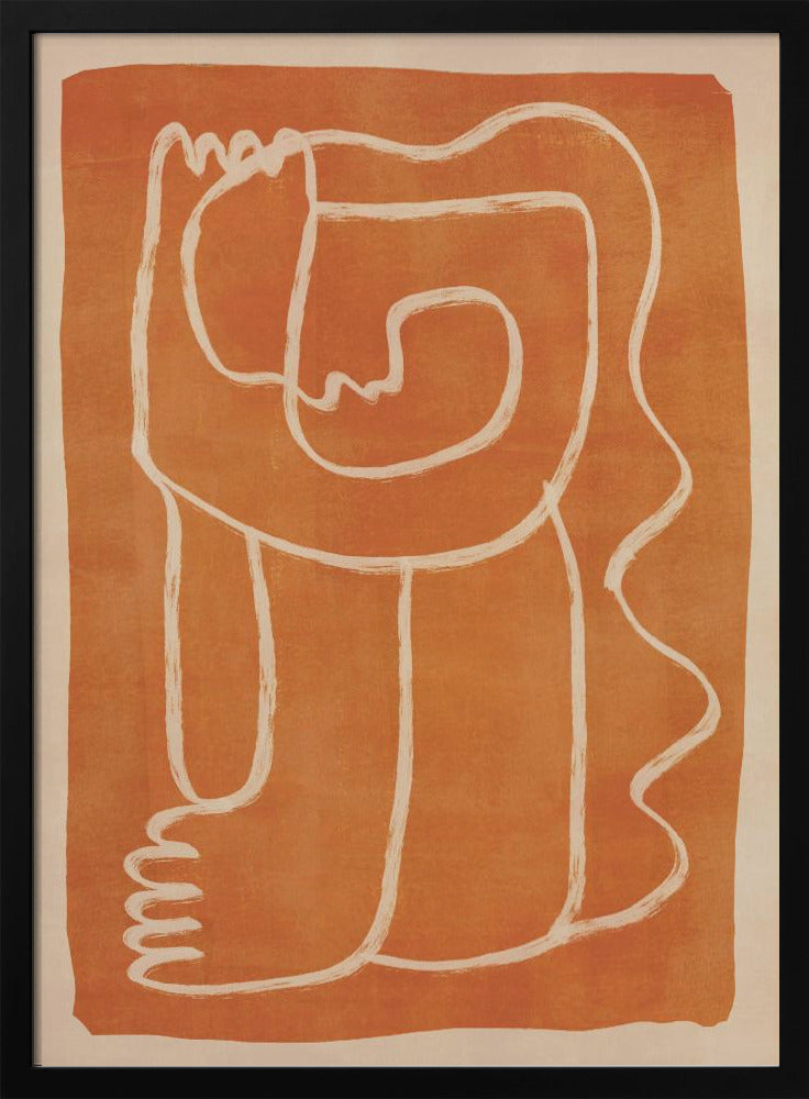 Abstract Line Art Figure | Poster
