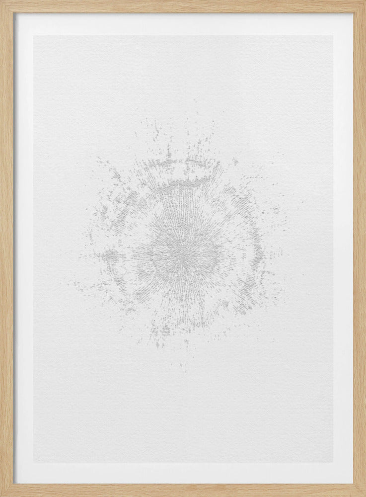 Circular Pattern On A White Canvas | Poster