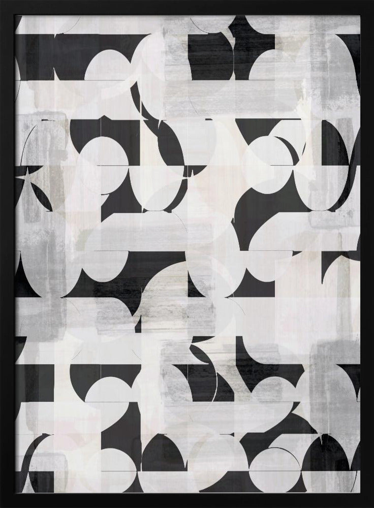 Geometric Shapes And Monochrome Tones | Poster