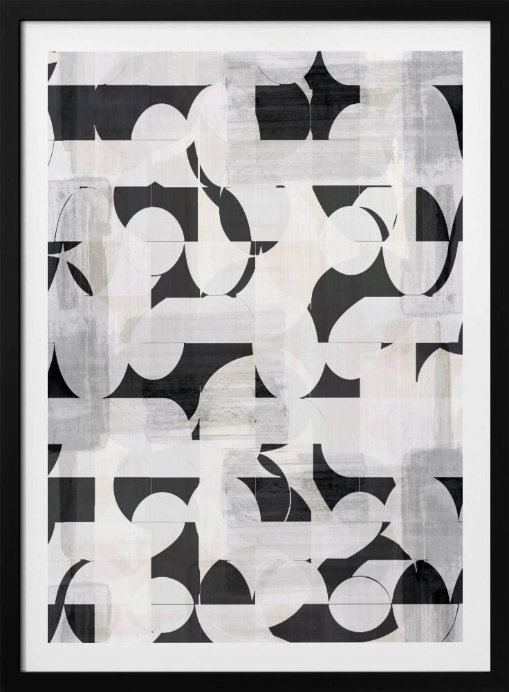 Geometric Shapes And Monochrome Tones | Poster