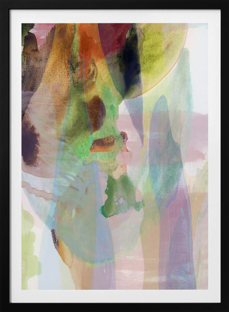 Translucent Abstract in Muted Hues | Poster