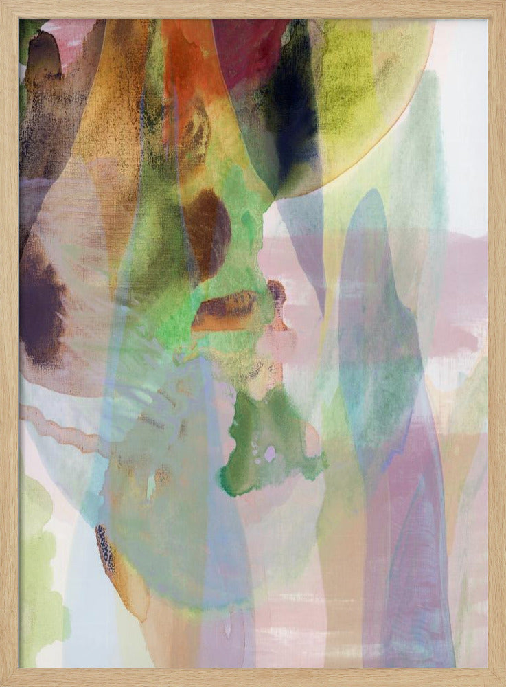 Translucent Abstract in Muted Hues | Poster