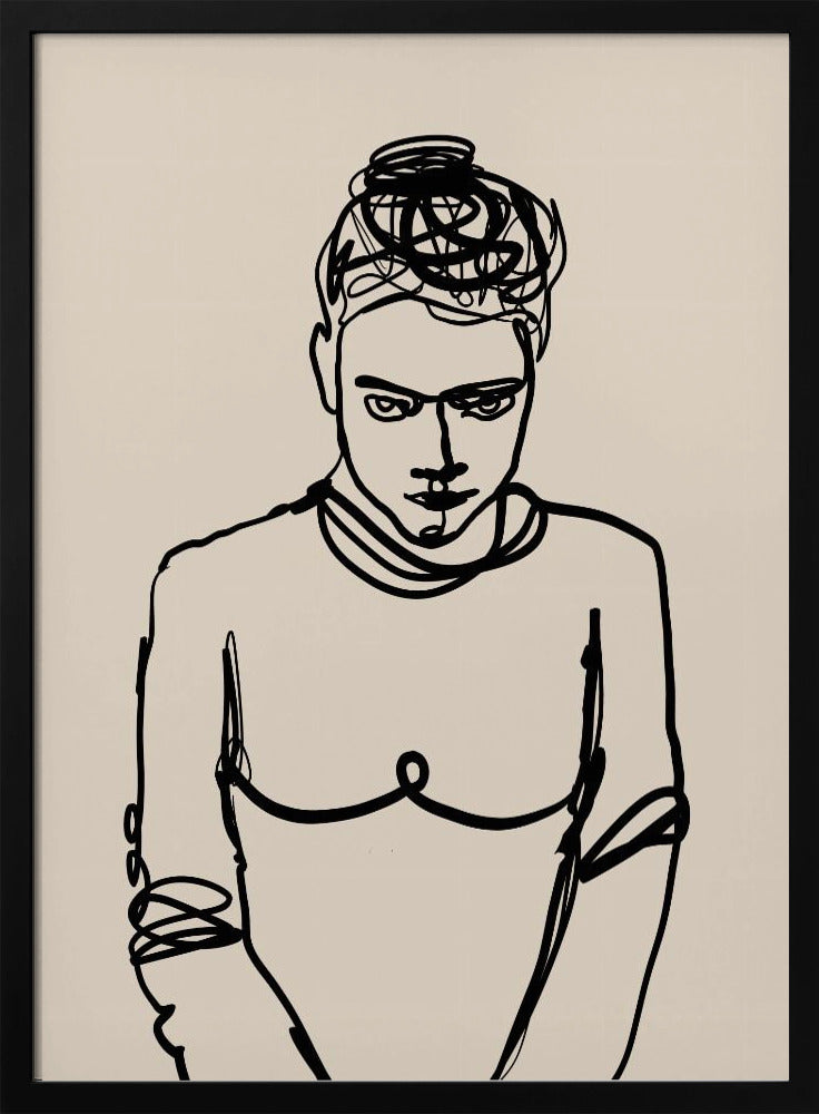 Line drawing lady | Poster