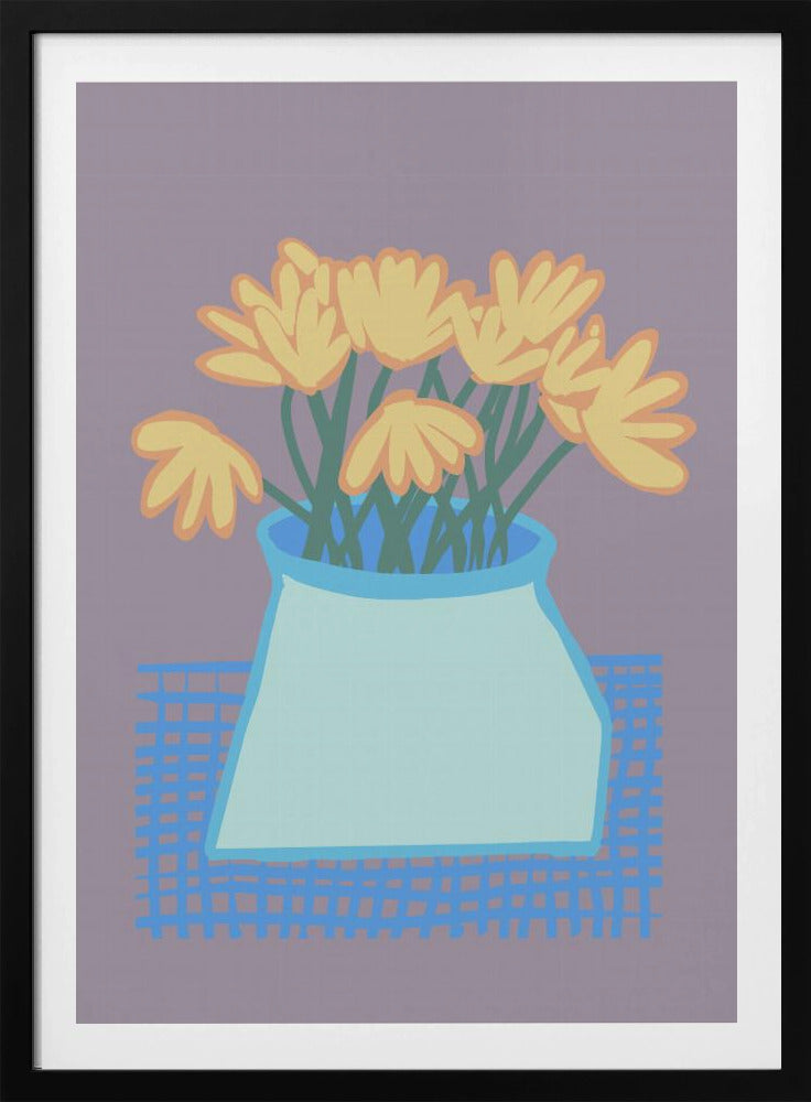 Daisies in vase | Poster