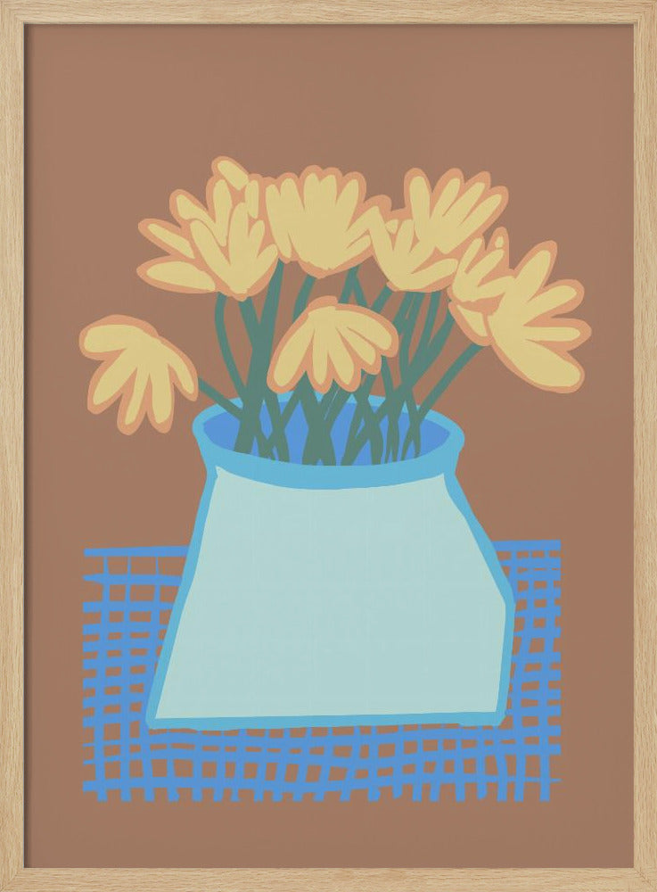 Daisies in vase | Poster