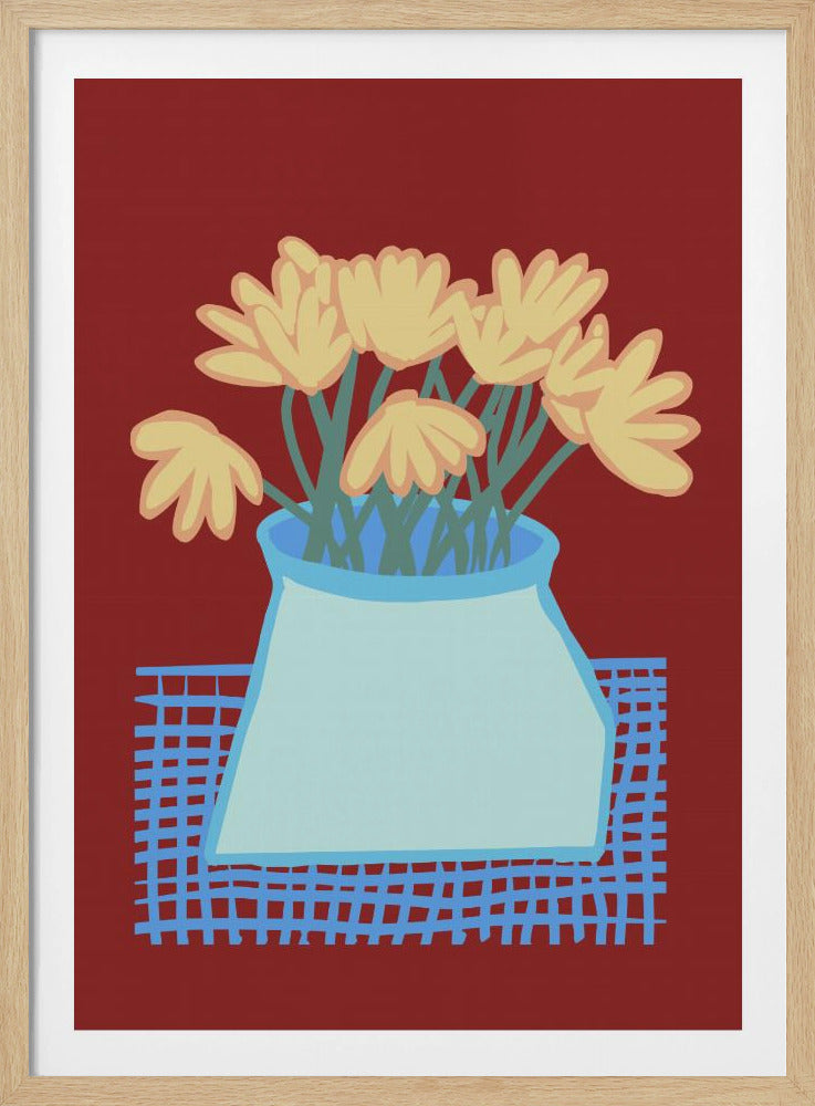 Daisies in vase | Poster