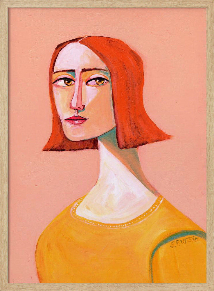 Red Head Lady with the Look | Poster