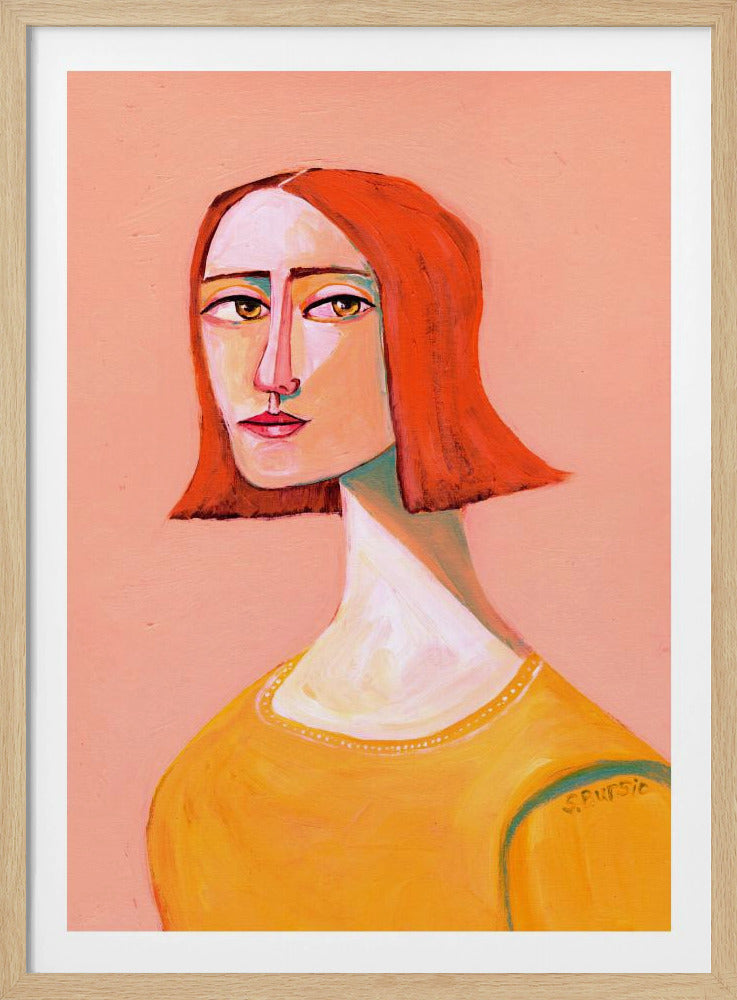 Red Head Lady with the Look | Poster