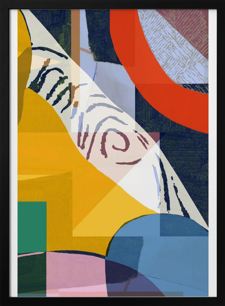 Vibrant Composition Of Geometric Shapes | Poster