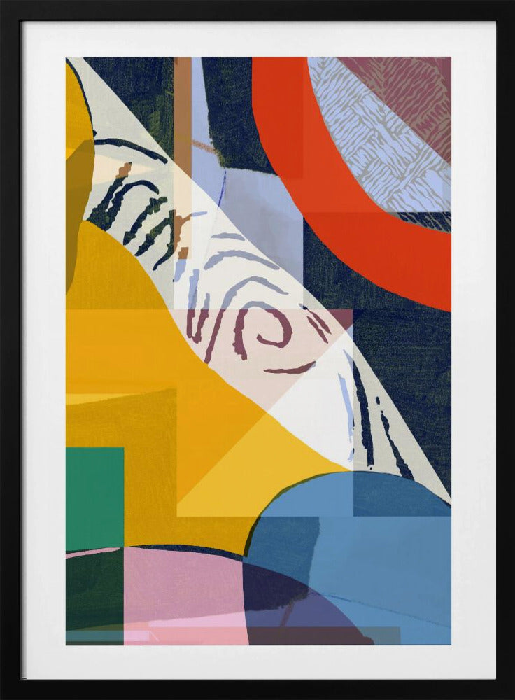 Vibrant Composition Of Geometric Shapes | Poster