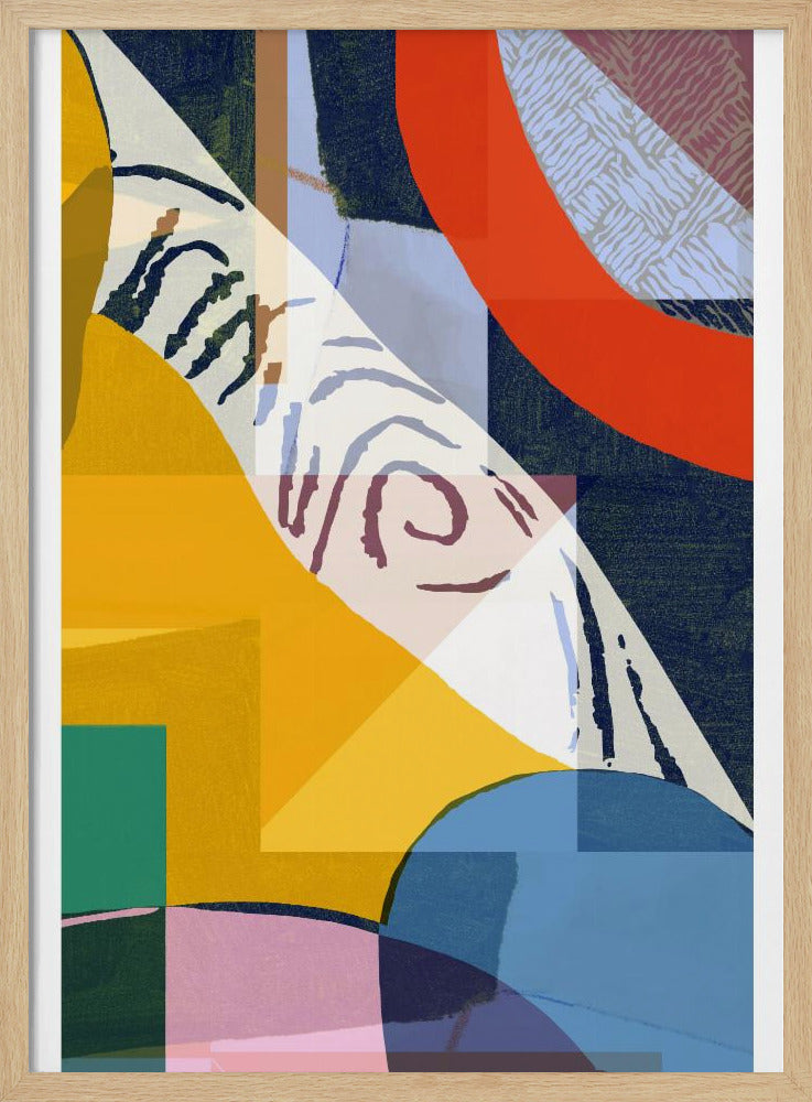 Vibrant Composition Of Geometric Shapes | Poster