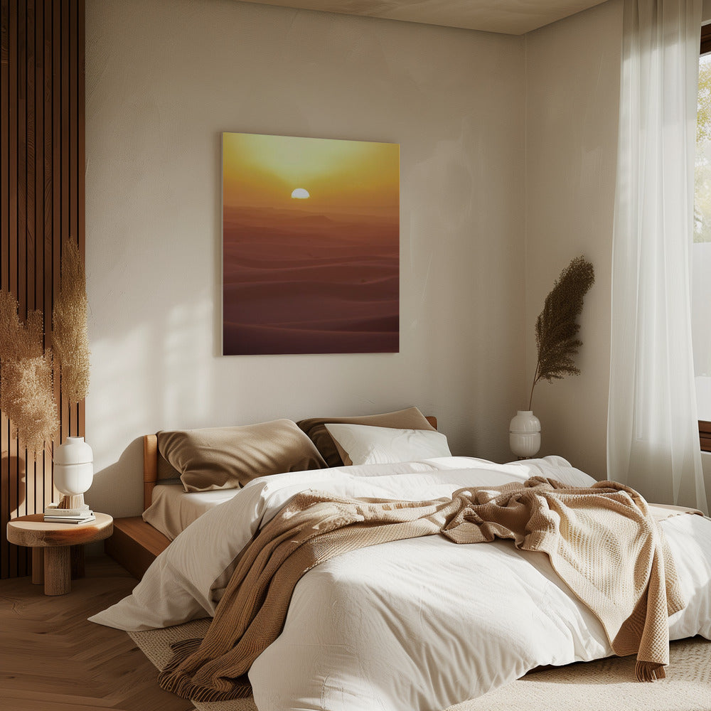 Sunset over Dunes | Canvas
