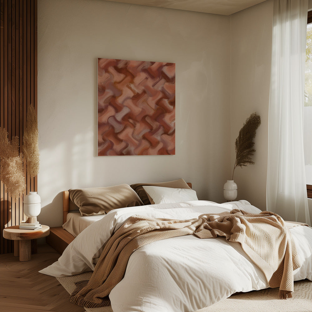Terracotta Waves | Canvas