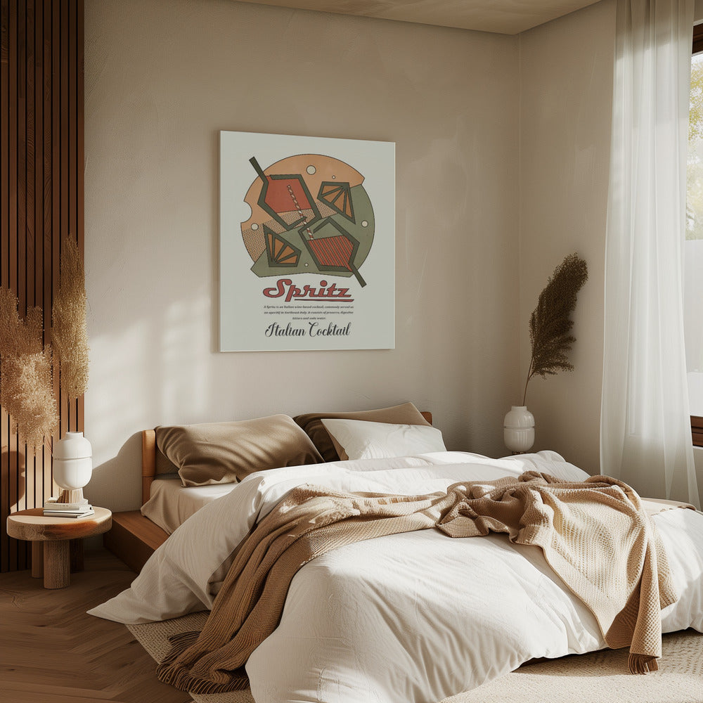 Geometrical spritz print | Canvas