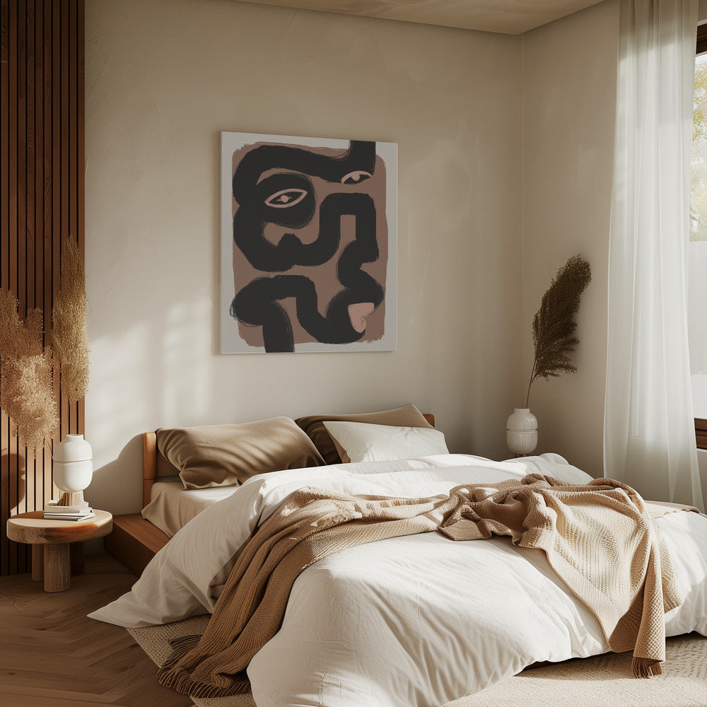 Abstract Black Portrait | Canvas