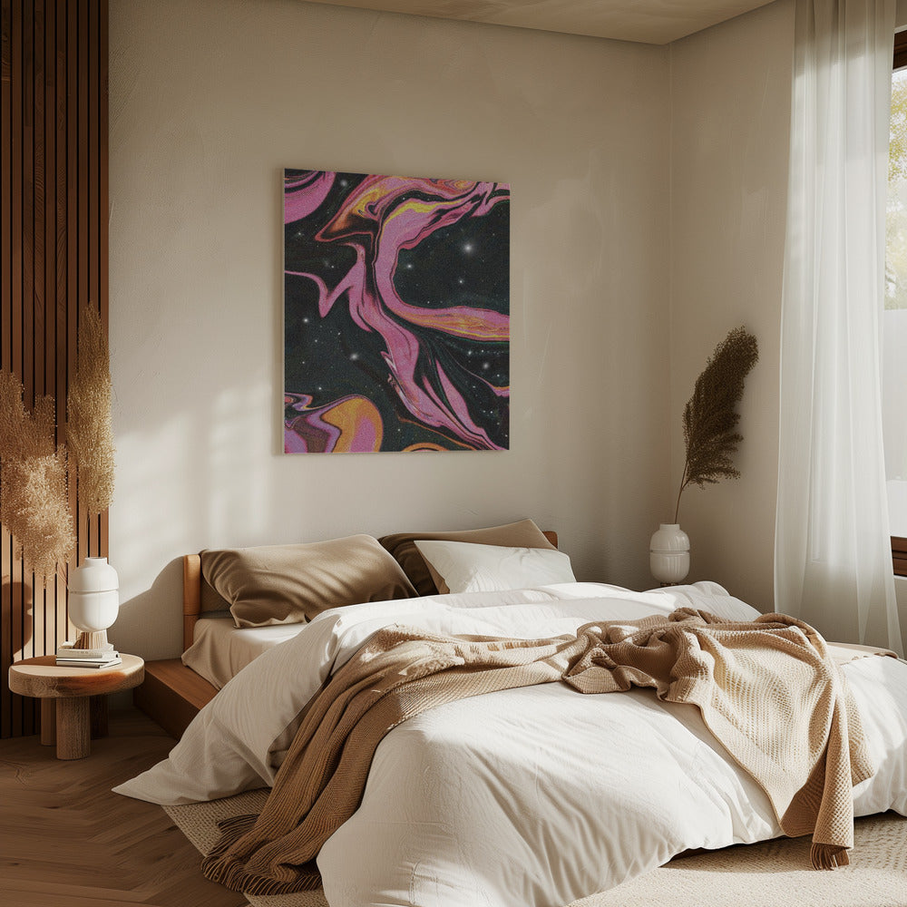 Pink Swirl Nebula | Canvas