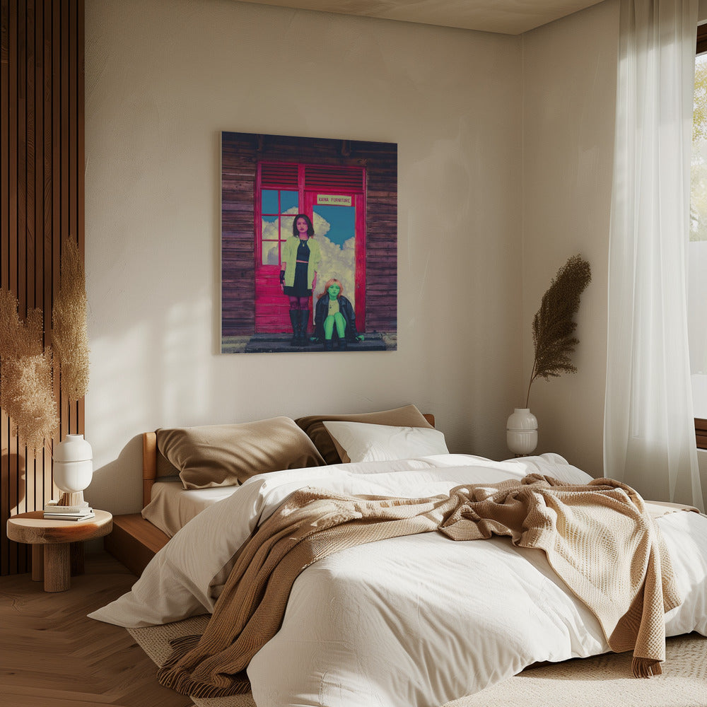 Pink &amp; Green | Canvas