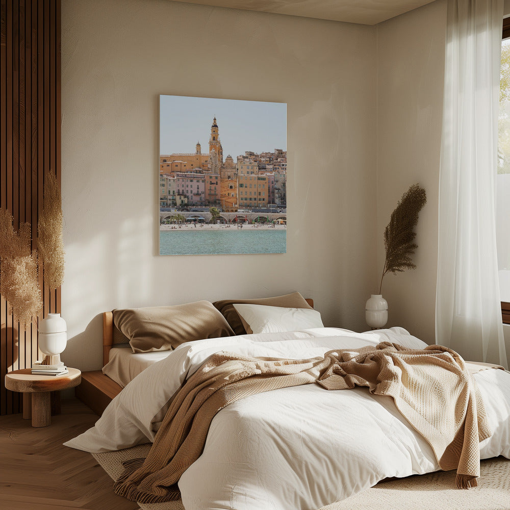 Skyline of Menton | Canvas