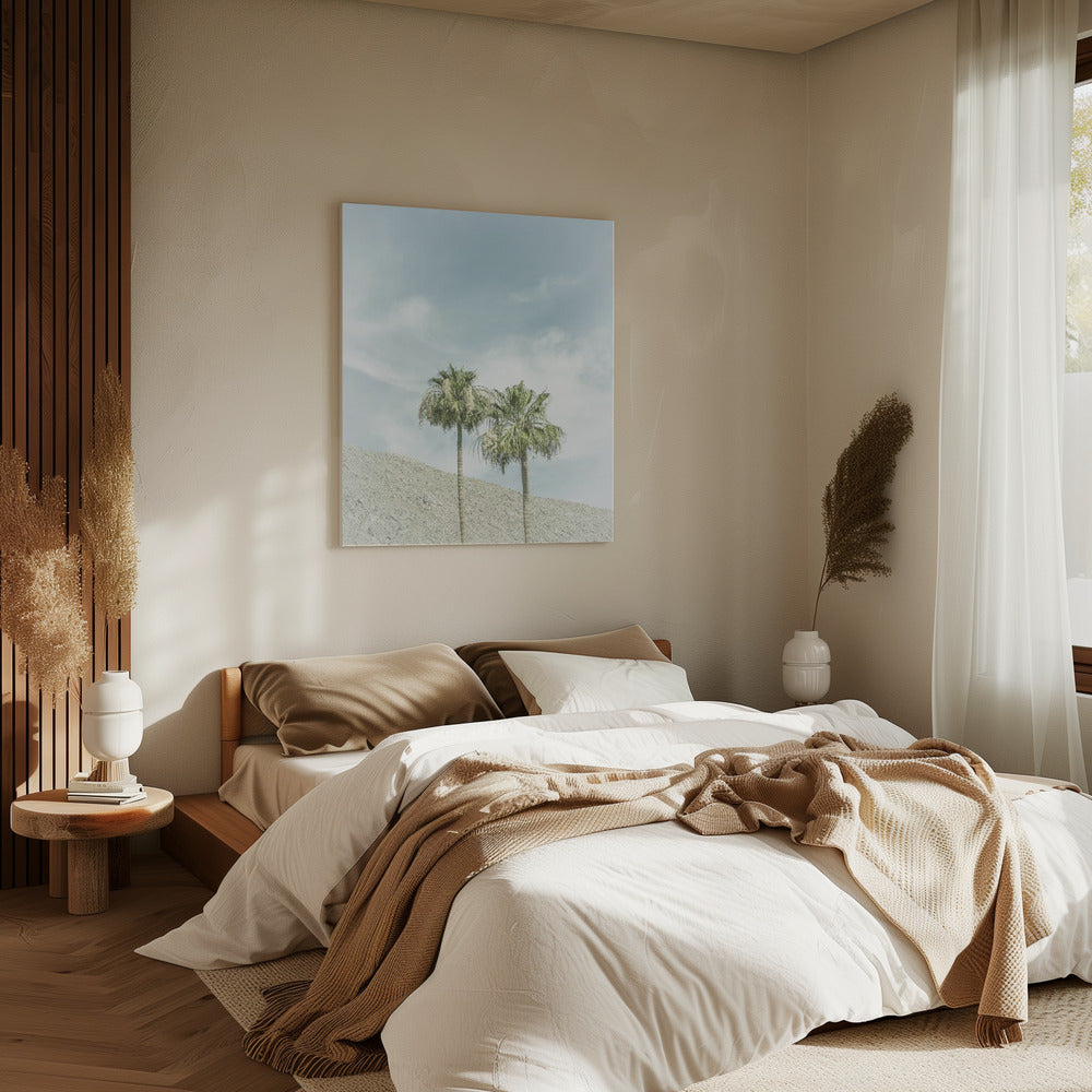 Vintage Palm Trees in the desert | Canvas