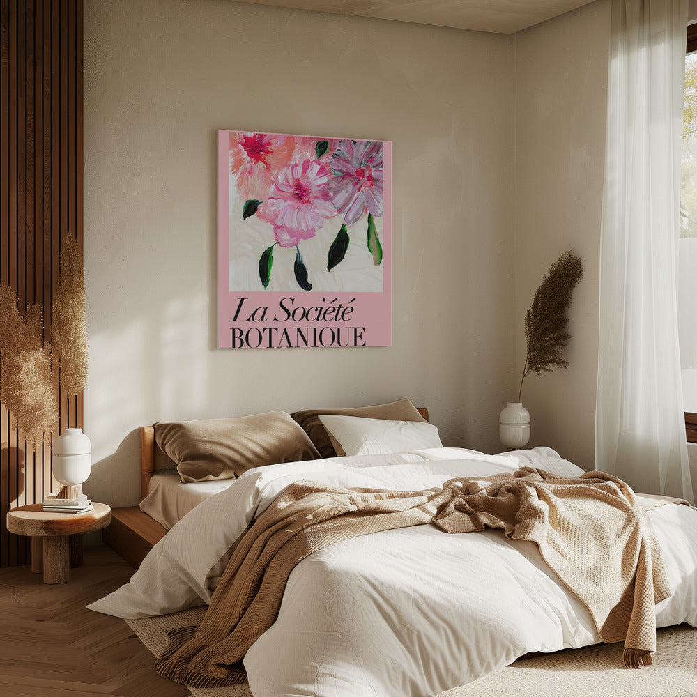 La Société Botanique Pink Flowers | Canvas