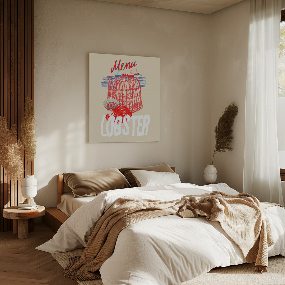 Lobster Menu Poster | Canvas