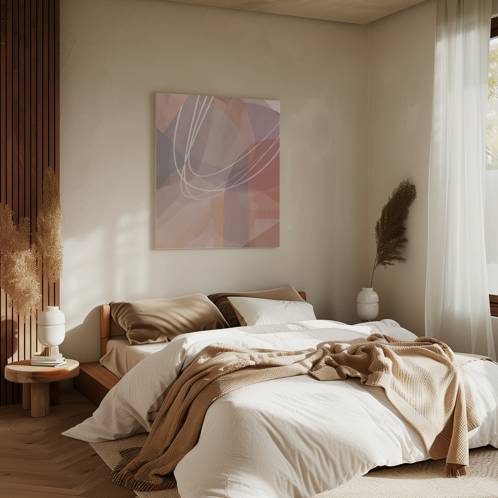 Plum Shapes 2 | Canvas