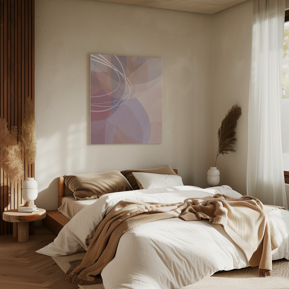 Plum Shapes 3 | Canvas