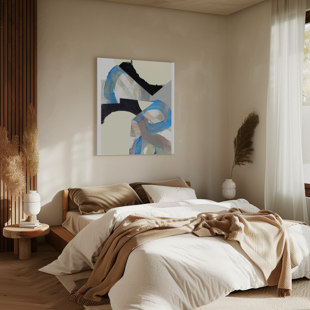 Blue Neutral Beige Black 1 | Canvas