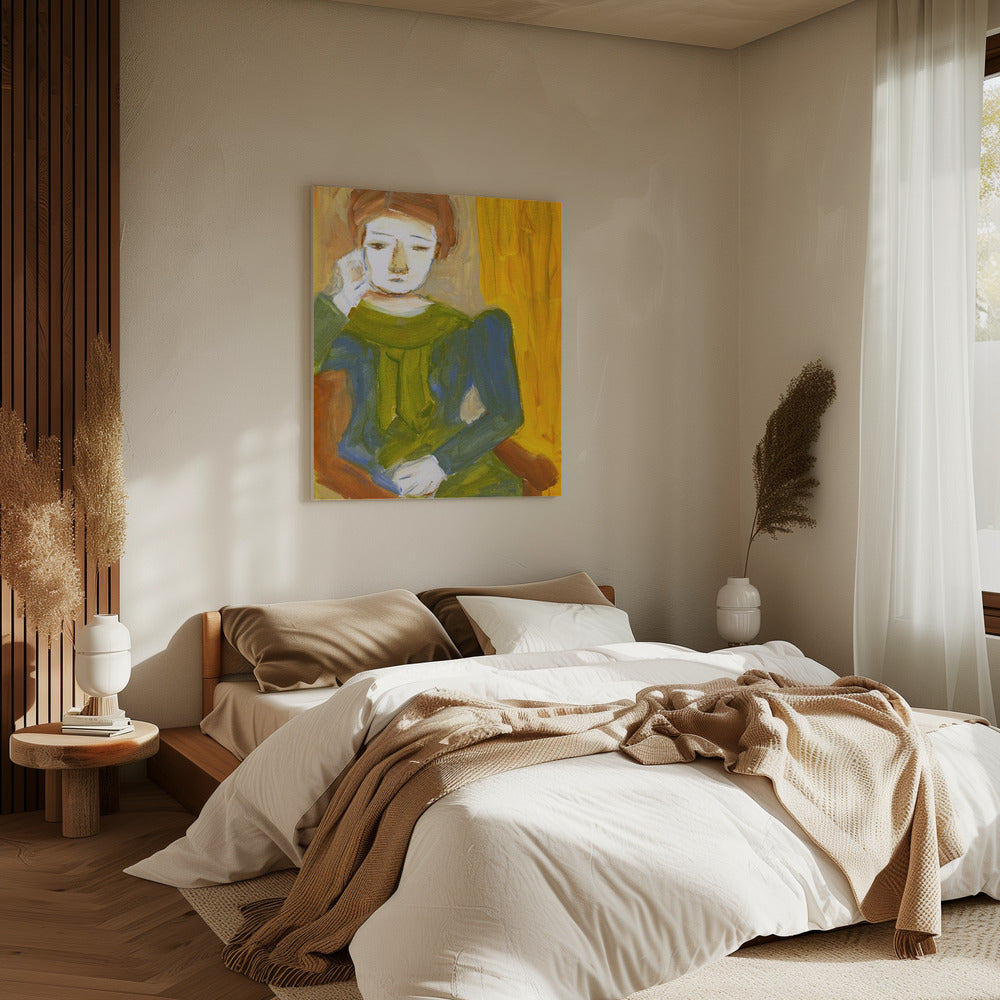 Lady Thinking | Canvas