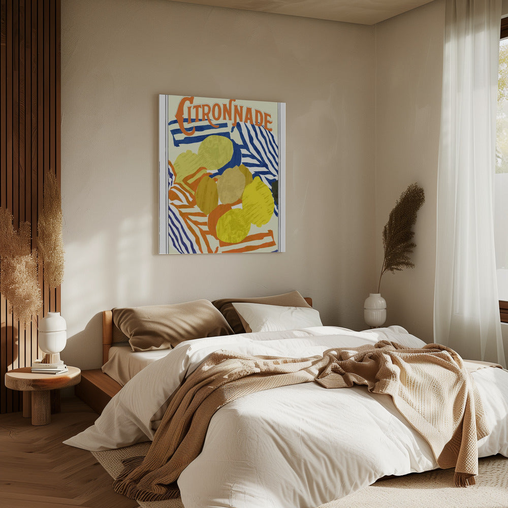 Citronnade Orange and Blue | Canvas
