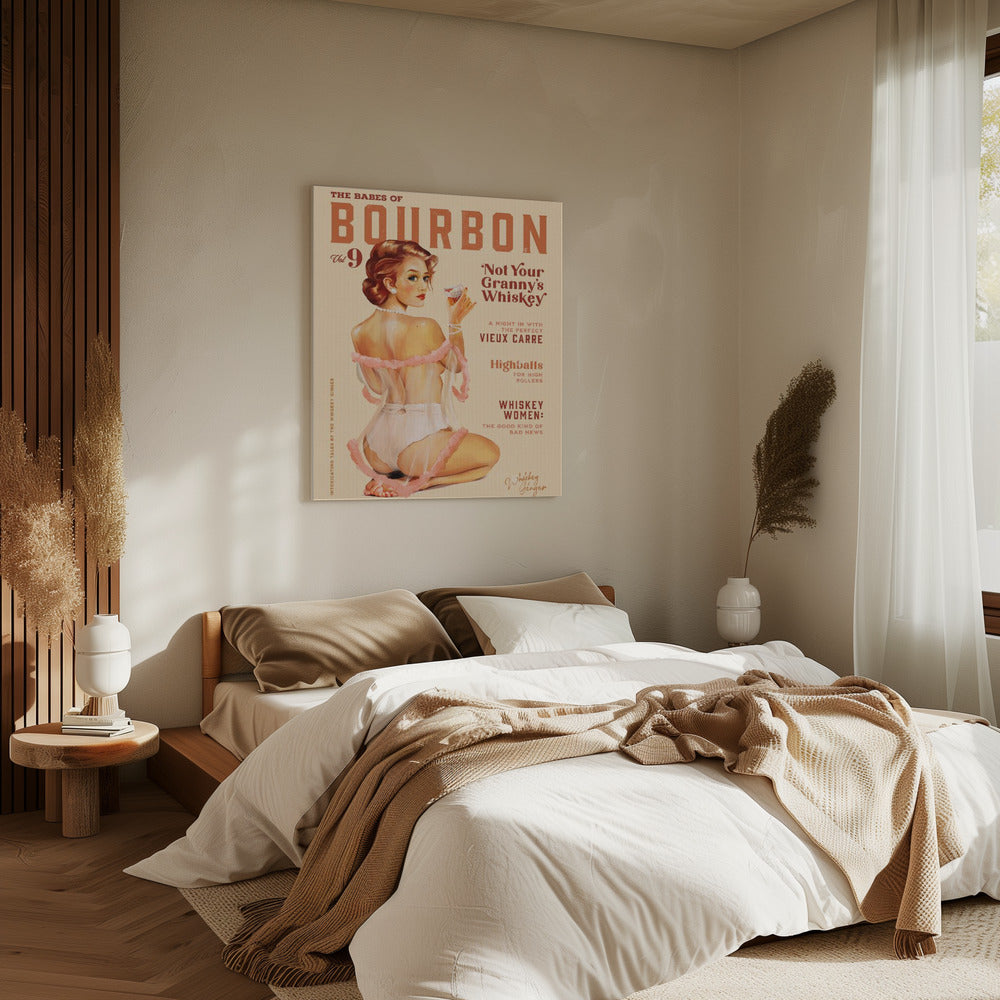 Babes of Bourbon Vol 9 Vintage Whiskey Pinup | Canvas