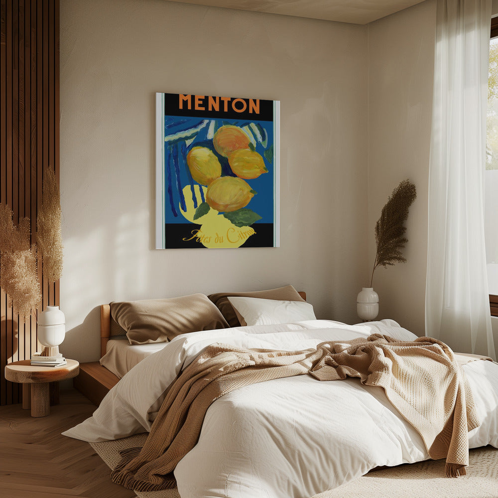 Lemons Menton Citrus Fruit Poster | Canvas