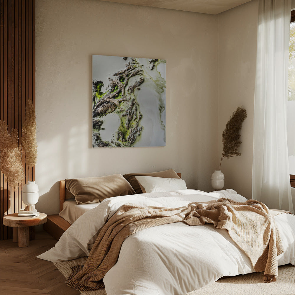 Contemporary Art - Olive Enigma -  Green accent | Canvas