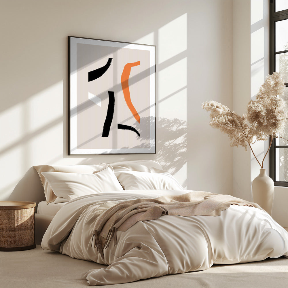 Colorful Curved Shapes | Poster