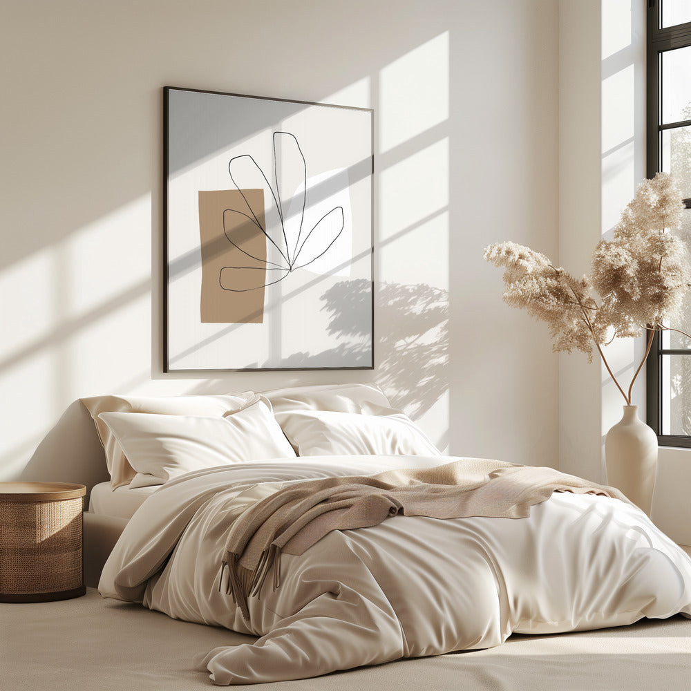 Abstract Leaf Lines | Poster