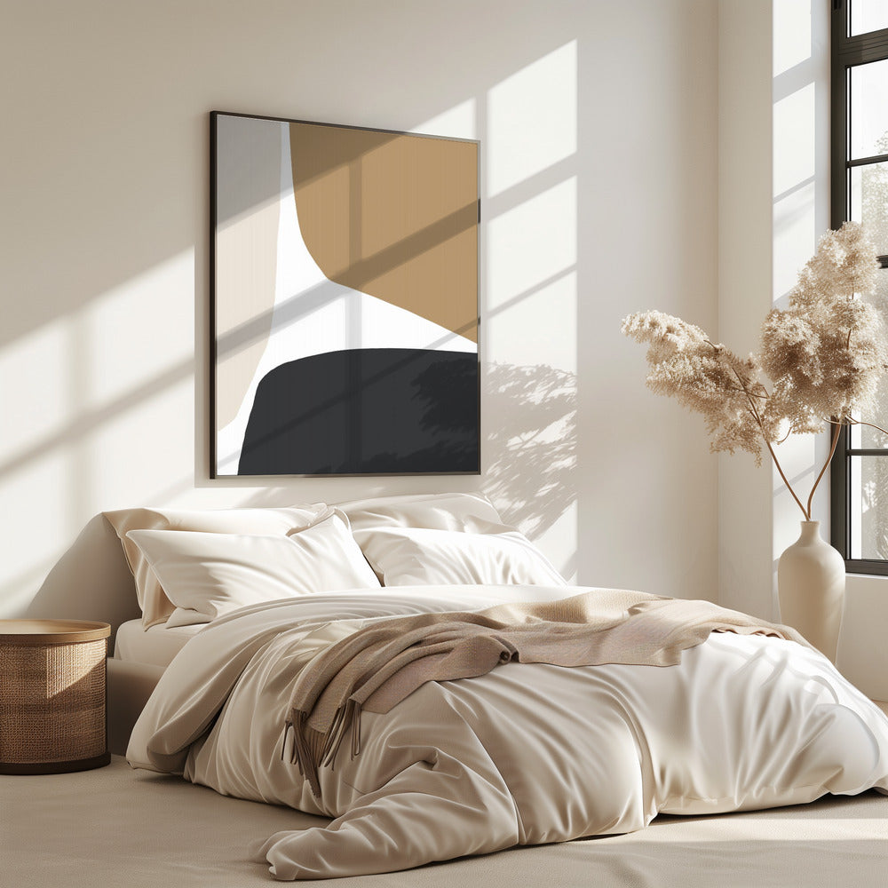 Geometric Shapes in Neutral Tones | Poster