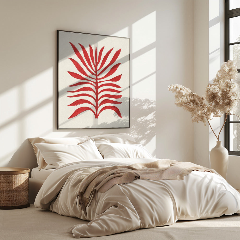 Red Branch / Lino Print | Poster