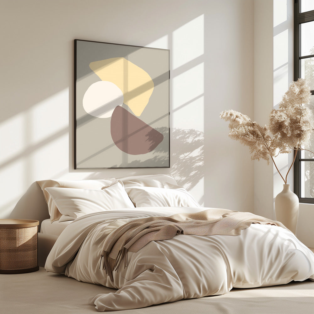 Geometrical Fields Yellow | Poster