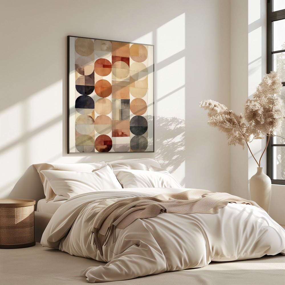 Earthy Geometric Flow | Poster