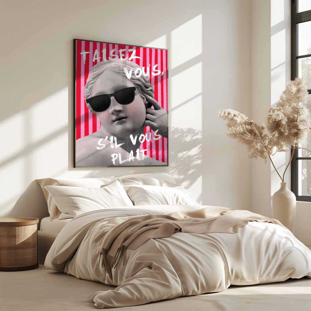 Pink and Red Striped Venus | Poster