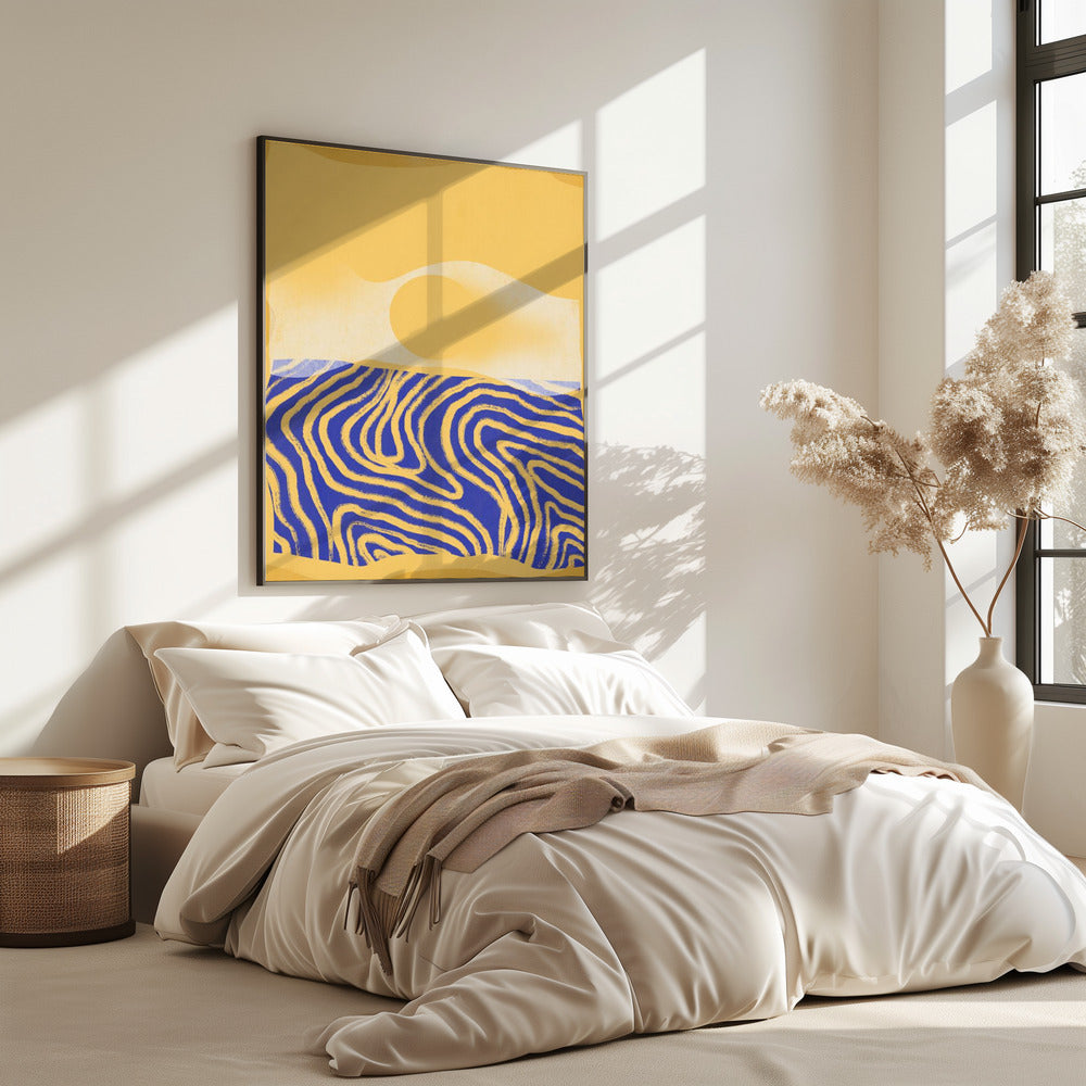 Golden Waves Harmony | Poster