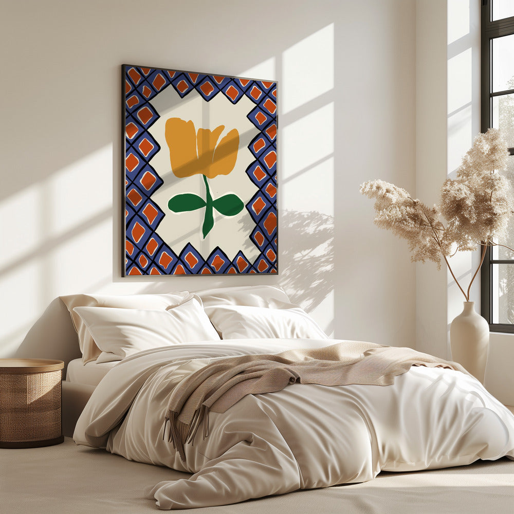 Petal plaid playtime II | Poster