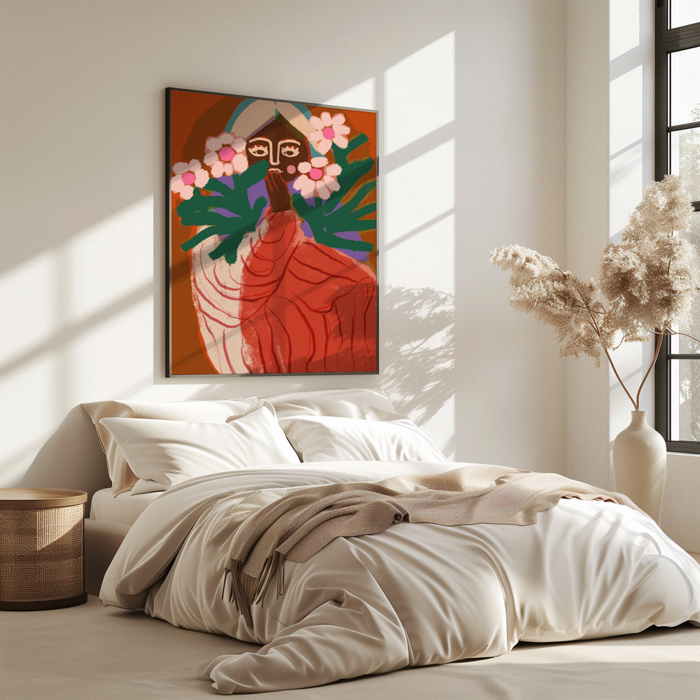 Shy Flower Girl | Poster