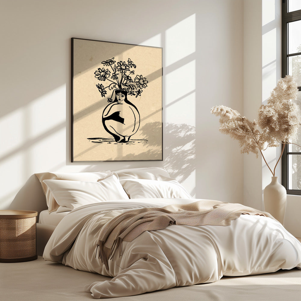 Woman in vase | Poster